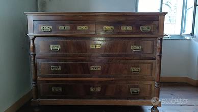 MOBILI ANTICHI INTARSIATI IN LEGNO