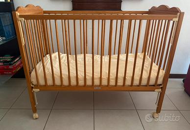 Culla in legno con materasso
