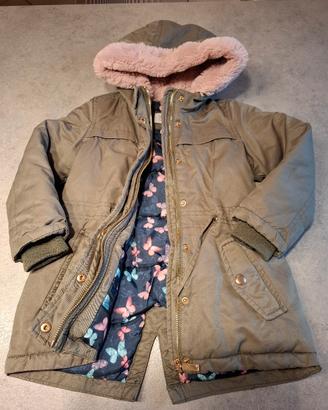 Parka Piumino bambina pelliccia Blukids 98 cm
