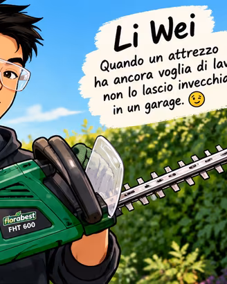 Florabest FHT 600 Tagliasiepi 600 W - Kit completo