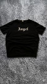T-shirt Nera "Angel" Gotica/Punk