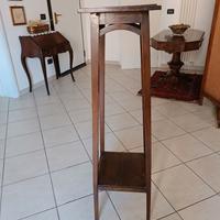 Colonna Portavaso Vintage in Legno – Stile Liberty
