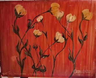 Tullio Biagioni olio su cartone.