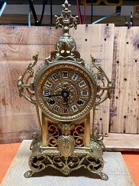 Orologio da camino/tavolo in ottone