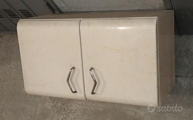 Pensile cucina metallo orig. anni 50 mid century