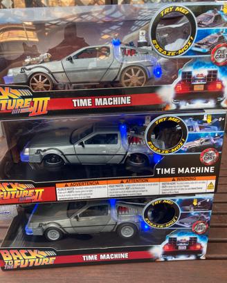 Trilogia Ritorno al Futuro Delorean 1 2 3 Die Cast