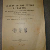 Mezzadria. Contratto di conduzione 1928 Anno VII