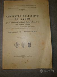 Mezzadria. Contratto di conduzione 1928 Anno VII