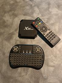 MINI KEYBORD + SMART TV BOX 