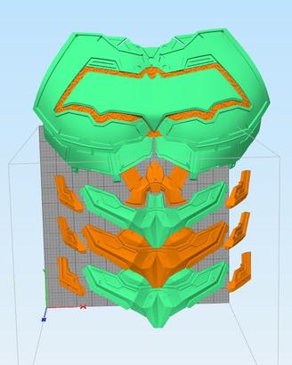 Red hood Samurai Chest Armor cosplay 1:1