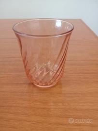 bicchieri rosa vintage 