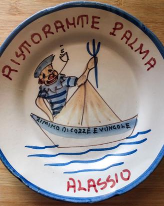 Piatto del buon ricordo Palma - Zimino - Alassio