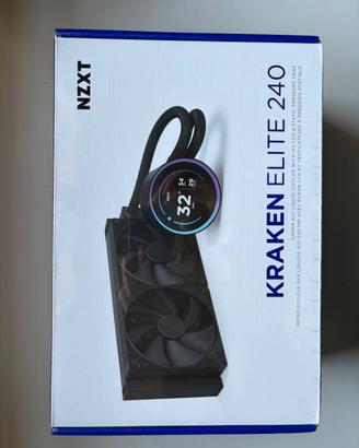 NZXT Kraken Elite 240 AIO 240mm LCD nero, nuovo