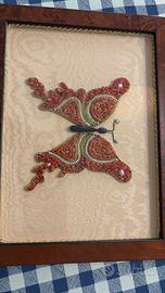 Quadro di corallo e oro