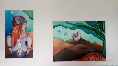 Opera  MADRE NATURA 2 quadri (2017)  by EVIE/AVEVA