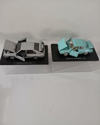 Lotto modelli 1:24 Audi Quattro + Renault Dauphine