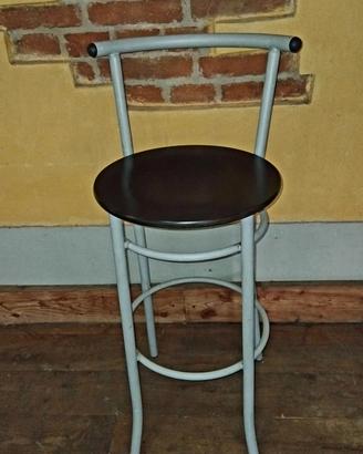 Sgabello metallo seduta in legno H77 D41 Euro 40 O