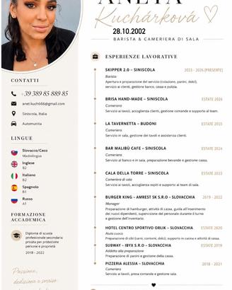 Cameriera / barista - dolomiti