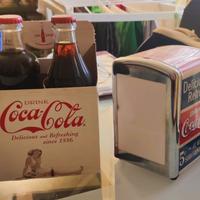Coca Cola - Bottiglie Vintage + Porta tovaglioli 