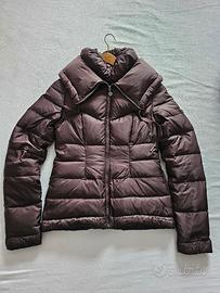 Piumino Donna Guess xs vera piuma marrone 