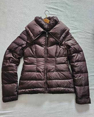 Piumino Donna Guess xs vera piuma marrone 