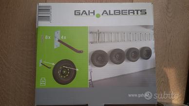 Staffe a parete per ruote auto in box o garage