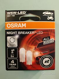 Lampadine led omologate OSRAM night breaker w5w
