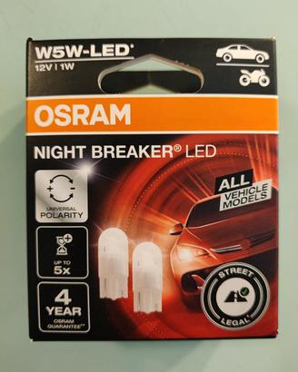 Lampadine led omologate OSRAM night breaker w5w