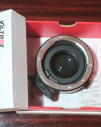 Adattatore Viltrox EF-M2 + tappi Canon e Lumix um