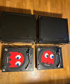 Coppia Giradischi Pioner Plx 500 + Flight Case