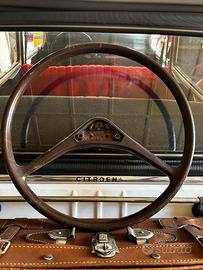 Volante Quillery Citroen 2cv anni '60 MARRONE