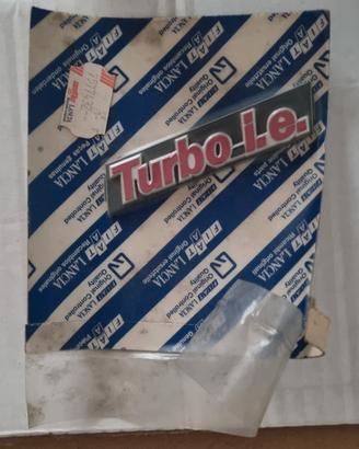 Sigla logo turbo ie originale fiat 7577432