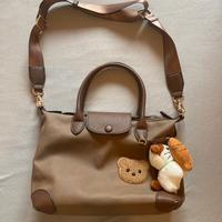 Borsa Carpisa marrone con tracolla, capiente