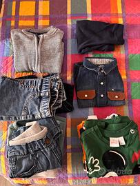 Pantaloni e Maglie  bimbo 6-9mesi – 11 capi
