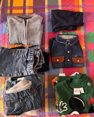 Pantaloni e Maglie  bimbo 6-9mesi – 11 capi