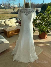Abito da sposa nuovo mai utilizzato in pizzo