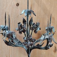 Decorazione in ferro battuto fine 1800