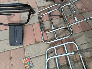 Portapacchi posteriore cromato e nero vespa nos