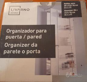 ORGANIZER per porta o parete bianco. Nuovo