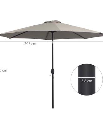 Ombrellone da Giardino Φ2.95m con Manovella