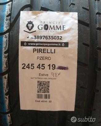 2 gomme 245 45 19 pirelli a4314