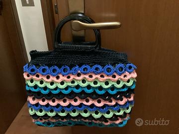 Borsa multicolori fatta a mano