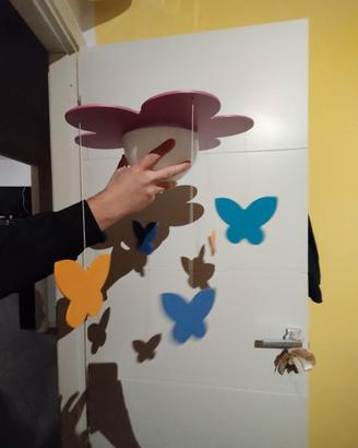 lampada con farfalle