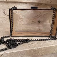 Pochette in vetro e metallo