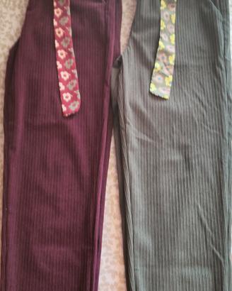 Pantaloni donna in velluto 