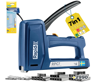 Rapid RPC7 Graffatrice Manuale 7 in 1 chiodini