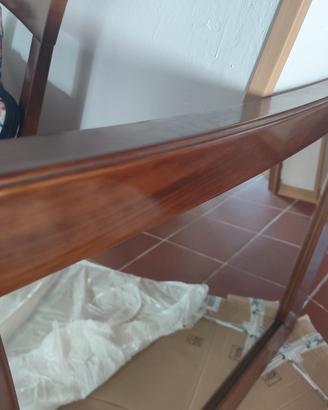 specchio legno massello 
