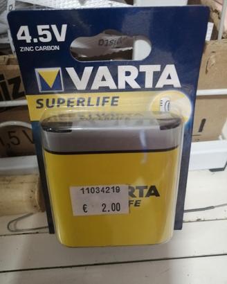 pila Duracell e varta 4.5 volt