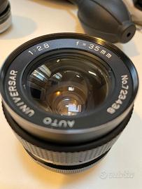 Obiettivo manuale Universar 35mm f2.8