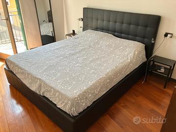 Letto contenitore matrimoniale + Materasso